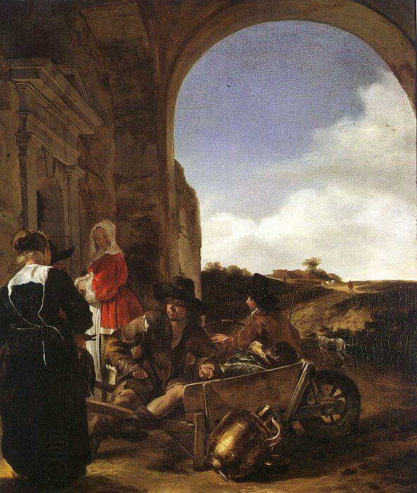 Jean Baptiste Weenix The Vegetable Merchant oil painting picture